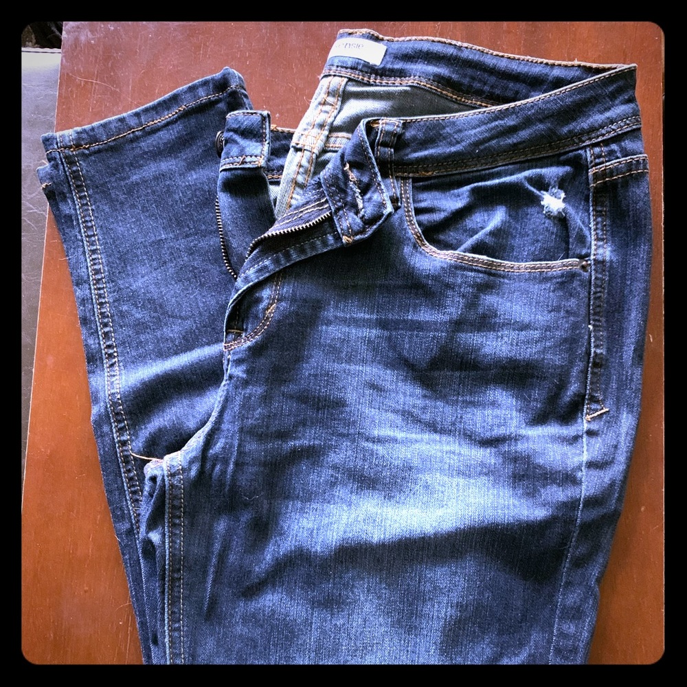 Mid rise skinny jeans